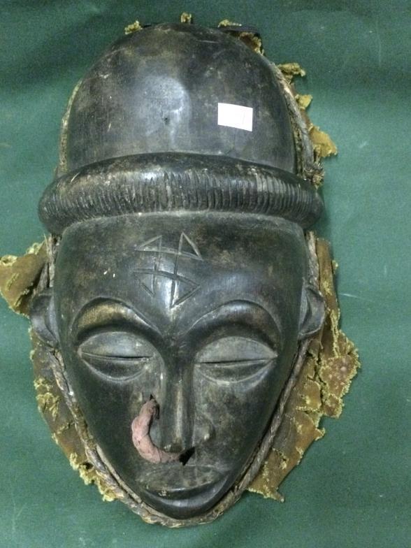 Chokwe Tribal Face Mask To bid live please visit www.yeovilauctionrooms.com