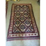 Vintage Carpet, Measures 227 x 123 cm To bid live please visit www.yeovilauctionrooms.com