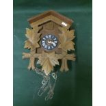 Vintage Continental Wooden Cuckoo Clock To bid live please visit www.yeovilauctionrooms.com