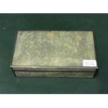 Vintage Shagreen Gilt & White Metal Box To bid live please visit www.yeovilauctionrooms.com