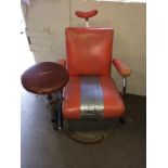 Vintage Barbers |Chair To bid live please visit www.yeovilauctionrooms.com
