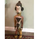 Large IJO Wooden Tribal Figure Measures 106 high cms To bid live please visit www.