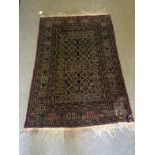 Vintage Carpet, Measures 140 x 90 cm To bid live please visit www.yeovilauctionrooms.com