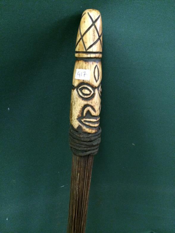 TIKAR Ceremonial Staff To bid live please visit www.yeovilauctionrooms.com - Image 2 of 2