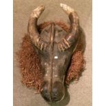 Fantastic BURKINO FASO Buffalo Head Mask To bid live please visit www.yeovilauctionrooms.com