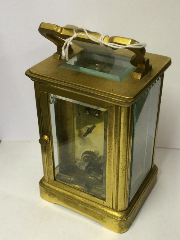 Carriage Clock Measures 12 x 7.5 x 7 To bid live please visit www.yeovilauctionrooms.com - Image 3 of 4