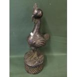 IFEE Bronze Chicken , Nigeria.  46cm high To bid live please visit www.yeovilauctionrooms.com