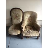 2 Victorian Chairs To bid live please visit www.yeovilauctionrooms.com