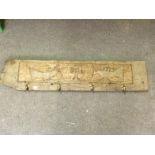 Elm Folk Art Style Coat Hanger To bid live please visit www.yeovilauctionrooms.com