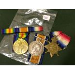 WW1 1914Mons Trio With Bar, Named To8631 Pte C.J.phillips 2nd Wilts.Reg To bid live please visit