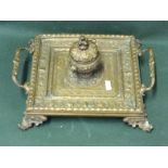 19thC Bronze Inkwell To bid live please visit www.yeovilauctionrooms.com