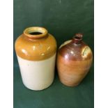 Rare Stoneware Jug By G&I ELY, Cambridgeshire ,Together With A Large Doulton Jar To bid live
