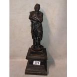 Military Cast Iron Statue, Standing 38cm high To bid live please visit www.yeovilauctionrooms.com
