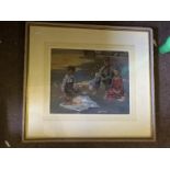 C1900 Watercolour Of A Park Scene, Framed And Glazed And Signed And Dated O.L.B. 1911 To bid live