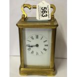 Carriage Clock Measures 12 x 7.5 x 7 To bid live please visit www.yeovilauctionrooms.com