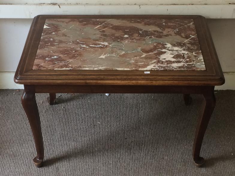 Marble Top Coffee/Occasional Table To bid live please visit www.yeovilauctionrooms.com