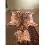 Vintage Zebra Skin To bid live please visit www.yeovilauctionrooms.com