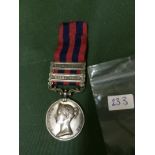 IGS.M Medal Burma, With Burma 1885-7 Plus Burma 1887-89 Clasps Named To. 40103 Gunr J.Hicks No 4 B.y
