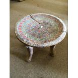 A Kenyan Stool With Beading To bid live please visit www.yeovilauctionrooms.com