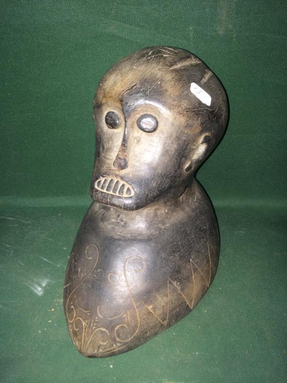 A Dayak Skull Of Ironwood To bid live please visit www.yeovilauctionrooms.com