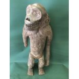 BULU Monkey Figure CAMEROON Measures 65 cms To bid live please visit www.yeovilauctionrooms.com