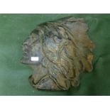 Cast Iron Indian Chief Plaque, Measures 26cm x 23 cm To bid live please visit www.