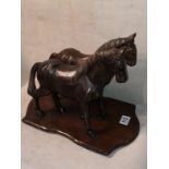 Carved Statue Of A Pair Of Horses  25h To bid live please visit www.yeovilauctionrooms.com