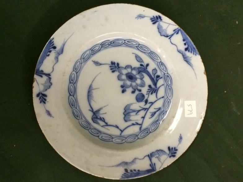 18thC Chinese Plate 23 cms diameter To bid live please visit www.yeovilauctionrooms.com