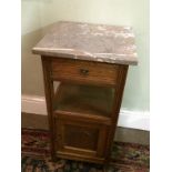 Another French, Marble Top Pot Cupboard, Night Stand To bid live please visit www.