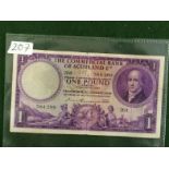 Scotland 1949 Commercial Bank One Pound Note To bid live please visit www.yeovilauctionrooms.com