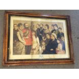 19thC Framed And Glazed Print Of THE ROYAL FAMILY 1880 To bid live please visit www.