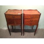 Pair Of Antique Style Night Stands Or Pot Cupboards To bid live please visit www.