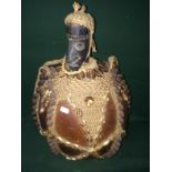 Papua New Guinea Water Bottle With Decoration To bid live please visit www.yeovilauctionrooms.com