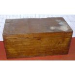 LARGE CAMPHORWOOD CHEST WITH A HINGED TOP (48.5 cm x 106 cm x 51.5 cm)