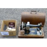 SINGER SEWING MACHINE, RAZORS AND BLADE SHARPENERS