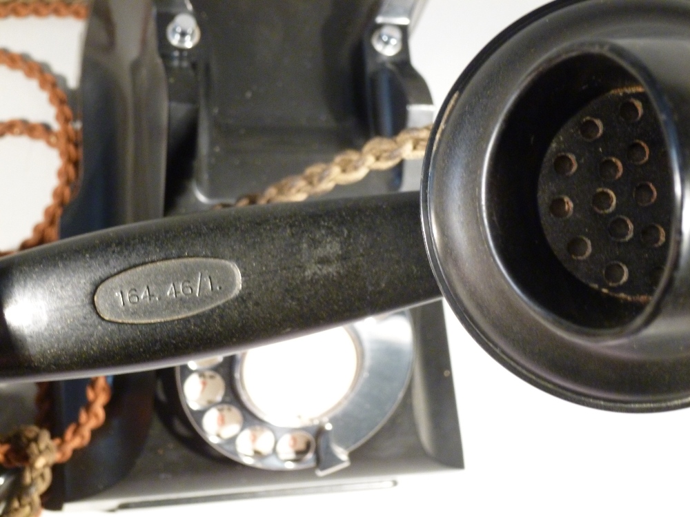 BLACK BAKELITE TELEPHONE, 164.46/1 - Image 4 of 4