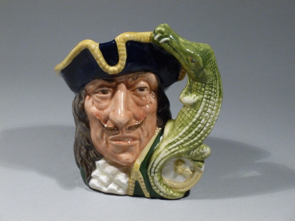 ROYAL DOULTON CAPT HOOK SMALL CHARACTER JUG 06601 COPYRIGHT 1964