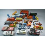 QUANTITY OF CORGI, DINKY AND OTHER CARS, VANS ETC. INCLUDING POPEYE PADDLEWAGON, CHITTY CHITTY