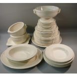 WEDGWOOD EDME PART DINNER SERVICE (10 LARGE PLATES, EIGHT BREAKFAST PLATES, ASSORTED SIDE PLATES AND