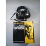 SHARP 2-WAY STEREO HEADPHONE HP-400H, JAPAN (IN ORIGINAL BOX)