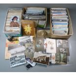 APPROXIMATELY 800 POSTCARDS INCLUDING GOLDEN AGE CARDS, EPHEMERA INCLUDING FAMILY PHOTOGRAPHS,