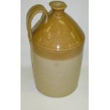 LARGE DOULTON LAMBETH STONEWARE FLAGON (H: 41 cm)