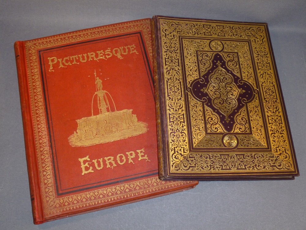 PICTURESQUE EUROPE, VOLUME STARTS WITH NORTH ITALY THROUGH TO PAGE 288, PUBLISHED BY CASSELL, PETTER