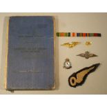 OBSERVER'S AND AIR GUNNERS FLYING LOG BOOK (ROYAL CANADIAN AIR FORCE) BELONGING TO RONALD S.