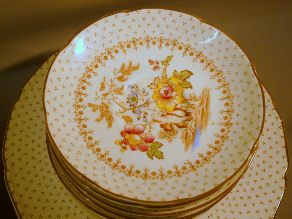 ROYAL DOULTON D5477 GRANTHAM 12 x LARGE DINNER PLATES, 12 x SMALLER PLATES, 11 x SIDE PLATES, 11 x - Image 2 of 13