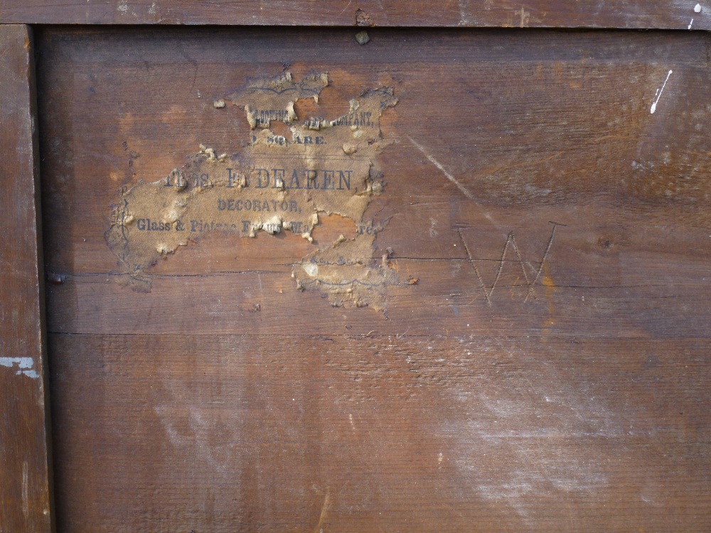 LATE C19th/EARLY C20th FRENCH OVERMANTLE MIRROR IN A GOLD PAINTED DECORATIVE FRAME (162 cm x 109 cm) - Image 5 of 6