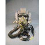 RAF BLUE CLOTH HELMET, FLYING INNER, TYPE G FULLY WIRED WITH CONNECTORS EARLY JET AGE RAF TYPE H2