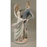 LARGE LLADRO FIGURE 'BRIDE & GROOM' 1528 (H: 37 cm)