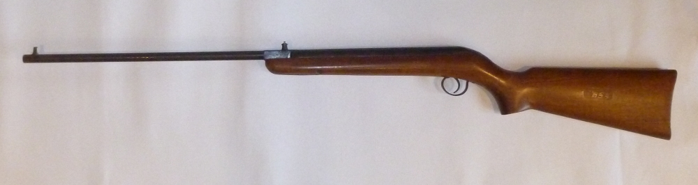 BSA .177 AIR RIFLE WITH A WALNUT STOCK, No. CA50745