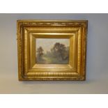 PAIR OF C19th ENGLISH SCHOOL WOODED LANDSCAPES, SIGNED WITH INITIALS AS, OIL ON CANVAS IN ORIGINAL